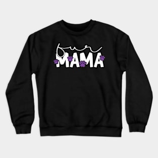 Fur Mama Purple Paw Crewneck Sweatshirt